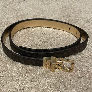 Michael Kors Reversible Logo Gold Belt